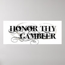 Honre a Thy jugador Posters