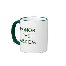 Honre la sabiduría tazas de café