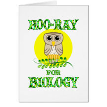 Hoo-Rayo para la biología Tarjeton