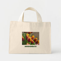 ¡HOOORAY! las bolsas de asas del jardín del tulipá