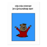 Hooray su postal del día de la marmota