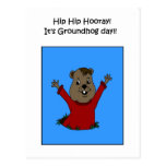 Hooray su postal del día de la marmota