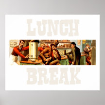 Hora de la almuerzo de la CAMISETA Impresiones