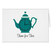 Hora para el té Notecard Tarjeta