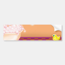 hora para un rechoncho ducky de goma etiqueta de parachoque