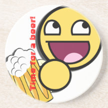 ¡Hora para una cerveza! Posavaso Para Bebida
