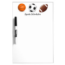 Horario de la práctica del juego de los deportes tableros blancos