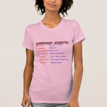 Horario del retiro - regalos divertidos del retiro camisetas