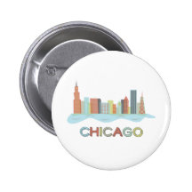 Horizonte de Chicago Pins