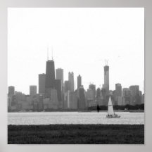 Horizonte de Chicago Poster