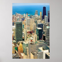 Horizonte de Chicago Poster