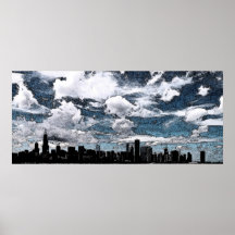 Horizonte de Chicago, tinta Impresiones