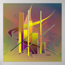 Horizonte de la ciudad posters