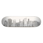 Horizonte de Manhattan en la noche Patines Personalizados