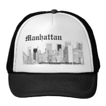 Horizonte de Manhattan Gorros Bordados