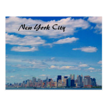 horizonte de Manhattan Tarjeta Postal
