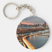 Horizonte de Miami Llavero Personalizado