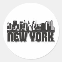 Horizonte de Nueva York Etiqueta