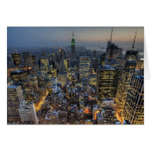 Horizonte de Nueva York Tarjeton
