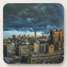 Horizonte de NYC: Nube de tormenta masiva asustadi Posavasos