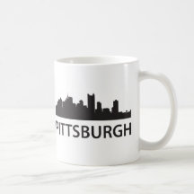Horizonte de Pittsburgh Tazas