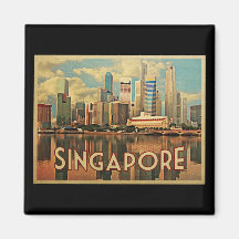 Horizonte de Singapur Imanes