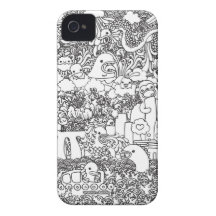horizonte de Singapur iPhone 4 Case-Mate Cárcasas