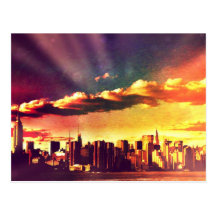 Horizonte del cuento de hadas de Nueva York - arco Postales