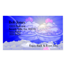 Horizonte del helado tarjetas de visita