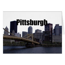 Horizonte del PA de Pittsburgh con Pittsburgh en e Tarjetas