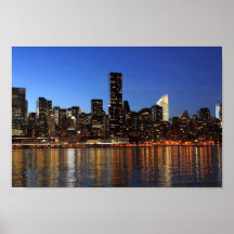 Horizonte exquisito de la noche poster