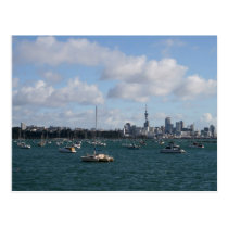 Horizonte hermoso de Auckland tarjetas postales