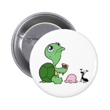 Hormiga feliz de la tortuga triste pin