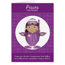 Horóscopo del chica de Piscis Felicitación