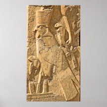 Horus, jeroglífico del halcón, Egipto Posters