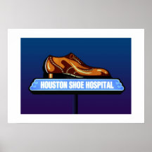 Hospital-Impresión del zapato de Houston Poster