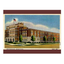 Hospital metodista viejo en Gary, Indiana Tarjetas Postales
