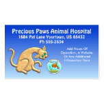 Hospital veterinario tarjetas de visita
