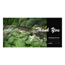 Hosta en un jardín #2 del zen - gracias tarjeta personal con foto