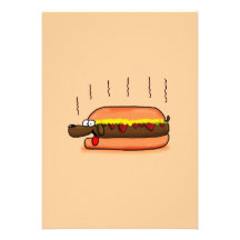 Hotdog Einladungskarte