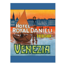 Hotel Danieli real de Venezia Tarjetas Postales