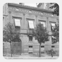 Hotel de Pourtales, siglo-temprano de fines del si Calcomanías Cuadradases