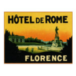 HOTEL DeROME de Florencia Italia Postal