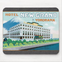 Hotel nuevo Yokohama magnífico, vintage alfombrillas de raton 