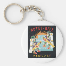 Hotel Ritz, México, gráfico del anuncio del DF Llaveros