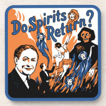 Houdini - "haga la vuelta de las bebidas espirituo posavasos de bebida