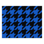 Houndstooth azul y negro modelado fotos