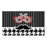 Houndstooth negro y blanco; Inconformista Tarjeta De Visita
