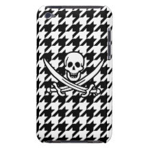 Houndstooth negro y blanco Rogelio alegre iPod Touch Case-Mate Cobertura