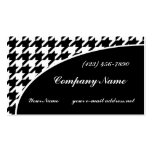 Houndstooth Plantillas De Tarjetas De Visita
